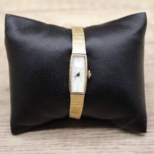 Vintage Wittnauer Watch Womens Gold Tone Stainless Steel Classic Bracelet Style